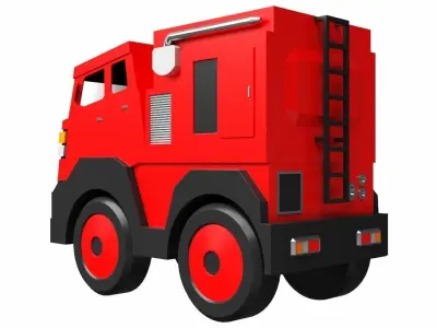 Toy Fire Truck 3D model