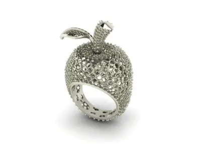 apple ring  Free 3D print model