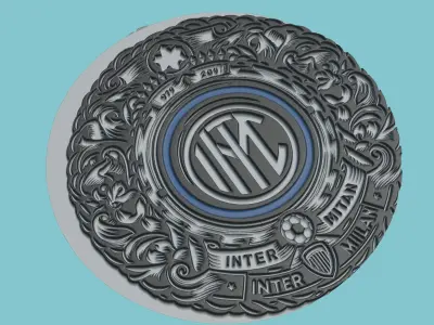 Inter Milan Medallion Football 3D print model