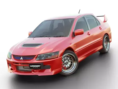 Mitsubishi Lancer Evolution High Quality 3D model