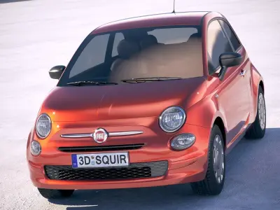 Fiat 500 2018 3D model