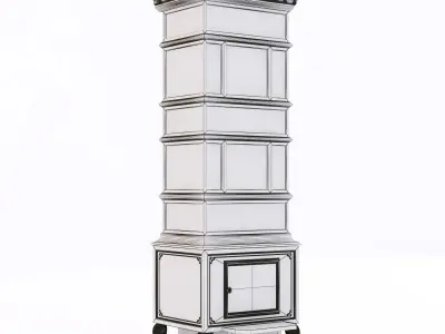 Klaus Lange fireplace 3D model