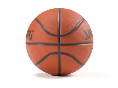 Basketball ball Low-poly 3D model 7