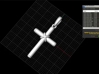 Cylindrical cross model 522 3D print model
