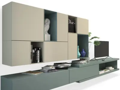 Contemporary TV Furniture 02 3D model