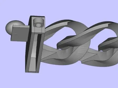 PURELY BEAUTIFUL PLAIN GOLD CUBAN LINK NECKLACE CHAIN 3D print model