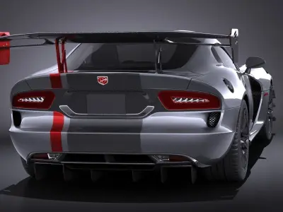 Dodge Viper ACR 2016 VRAY 3D model