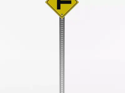 Intersection Sign 3D model
