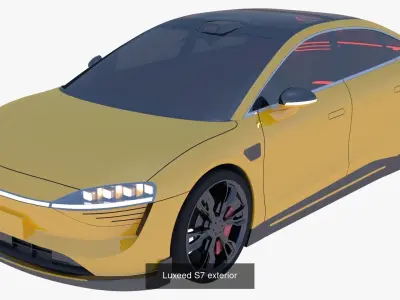 Luxeed Audi Ioniq and Tesla 3D Model Pack