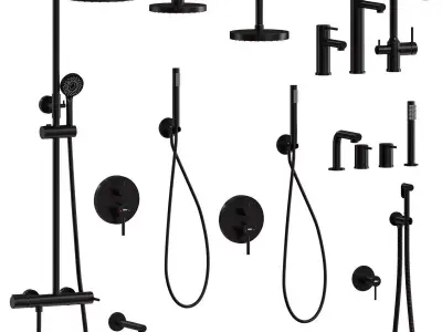 Abber Emotion Faucet Set 3D model