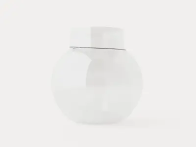 Glass vase Clear Low-poly 3D model