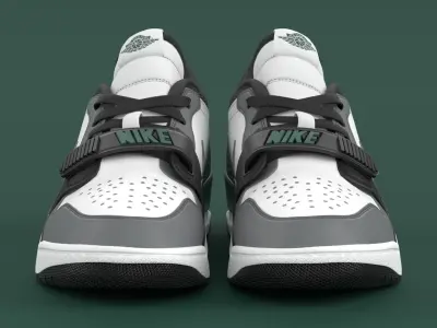Air Jordan Legacy 312 Low Oxidized Green  Low-poly 3D model