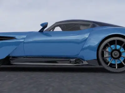 aston martin vulcan Low-poly 3D model