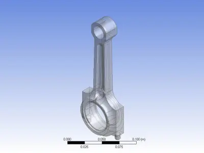 Connecting rod of IC engine assembly 3d model 3D print model