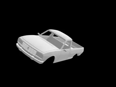 Peugeot 504 pickup  3D print model