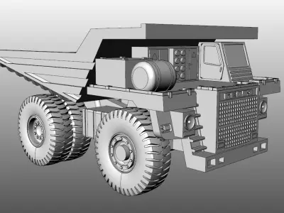 Tip truck Belaz 3D print model