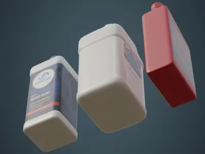Bottles 1A Low-poly 3D model