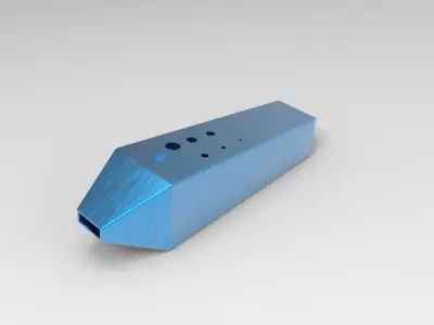 Hind Obelisk Alto Ocarina  Low-poly 3D model