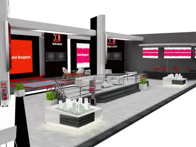 Booth Exhibition Stand a570a  3D model