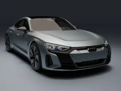 Audi RS e-tron GT Low-poly 3D model