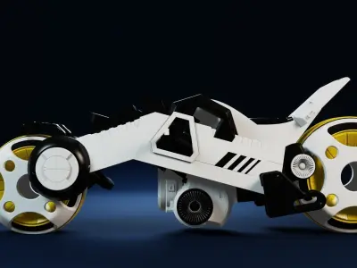 SCI-FI SPORTS BIKE 3D model