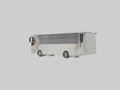 Tour Bus Model 1 Low-poly 3D model