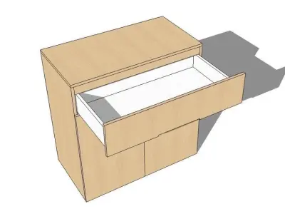 MODERN SMALL CABINET DRESSER Free 3D model