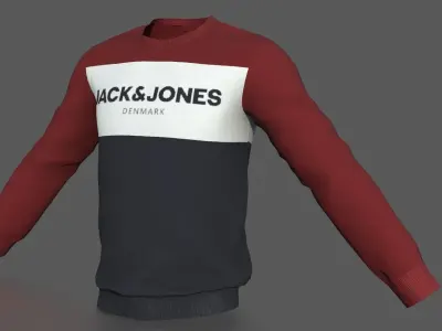 SWEATSHIRT fila sport Low-poly 3D model