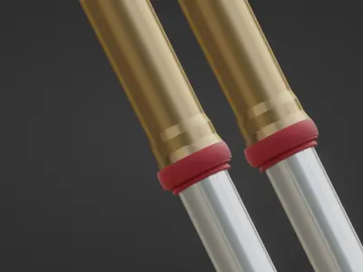 Motorcycle forks 3D model