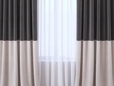 Set 114 Curtains 3D model
