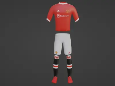 Manchester United Sportwear Low-poly 3D model