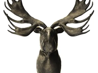Elks head 3D model
