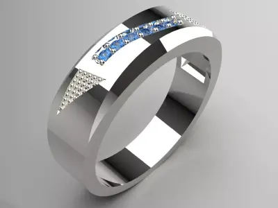 Man  Yellow Gold Ring mr0204 3D print model