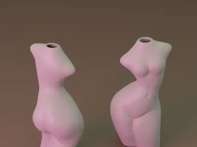 3d printable flower vases pack 3D Model Collection