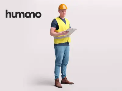 Humano Man Warehouse Worker Engineer -2506-035-1707 3D model