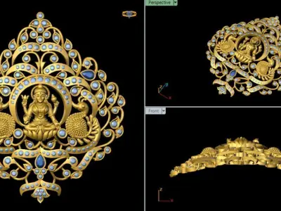 LAXMI NACKLACE  3D print model