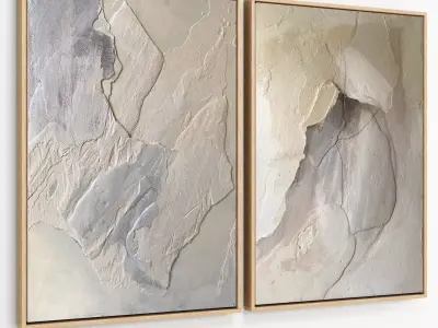 Plaster Two Frame 34 Low-poly 3D model