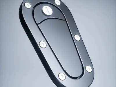 AeroCatch Bonnet Pins Low-poly 3D model