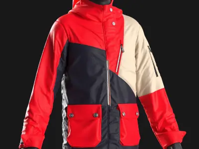 Jackets and Pants Snowboarding  Clo3D  OBJ Vol03 3D model