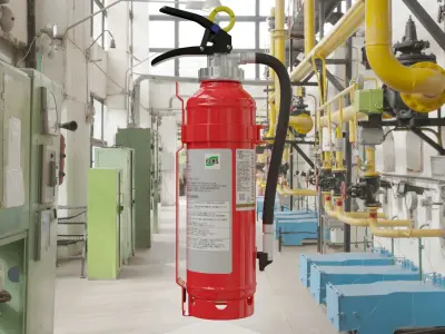 Japanese Car Extinguisher 415mm 3D model