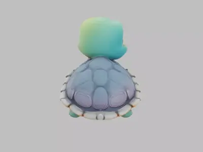 Cartoon Baby Turtle Character - Game Ready 3D Model Low-poly 3D model