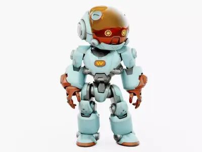 ROBO ZERO-G  Rigged for Unreal Engine - Unity - MIXAMO 3D model