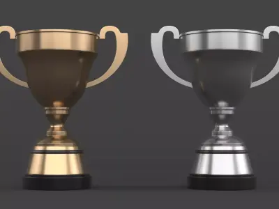 Trophy Cups 3D model 26