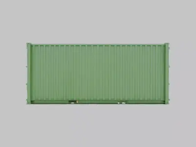 Detailed Shipping Container 3D Model Low-poly 3D model