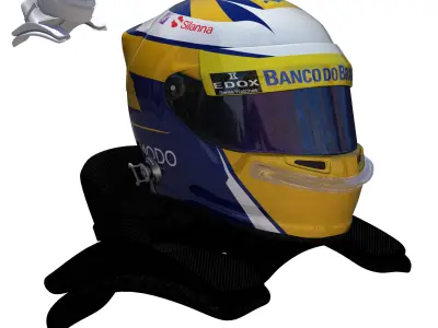 Ericsson Helmet 2016 Low-poly 3D model