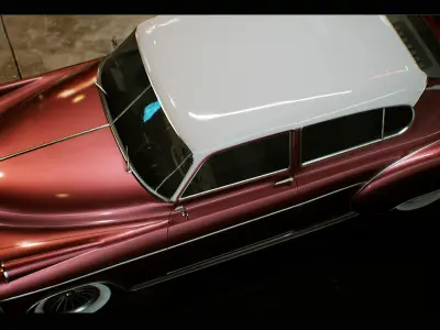 Classic Car 03 Driveable Functional Low-poly 3D model