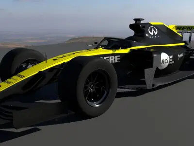 F1 Renault  3D model