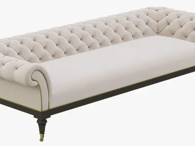 Restoration Hardware Islington Chesterfield Upholstered Sofa 3D model