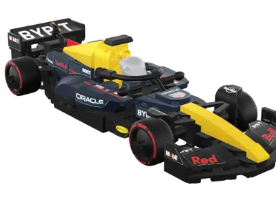 Wikibricks3D - 77243  Oracle Red Bull Racing RB20 --- Full Decal 3D print model