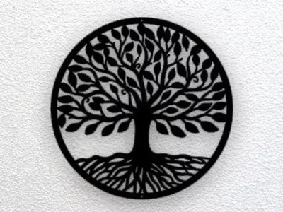 Tree Wall Art 3D print model 7